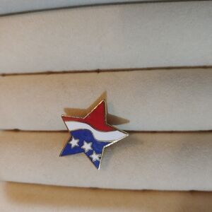 Patriotic Star Enamel Pin